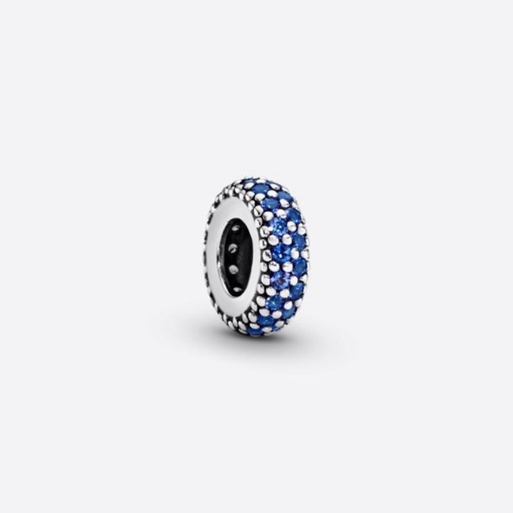 Pandora Blue Sparkle Spacer Charm